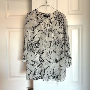 Apt 9 PXL sheer floral blouse